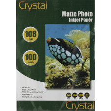 Фотобумага Crystal, матовая, A4, 108 g/m², 100 л (MT-A4-108-100)