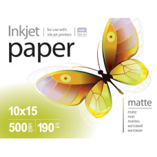 Фотопапір PrintPro, матовий, A6 (10x15), 190 g/m², 500 л (PME1905004R)
