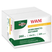 Фотопапір WWM, шовковисто-матовий, A6 (10x15), 260 г/м², 500 арк (SM260.F500)