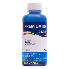 Чернила Epson Workforce PRO, Ecotank PRO (InkTec аналог Epson 112 Cyan, Pigment, 100 ml, E0019-100MC)